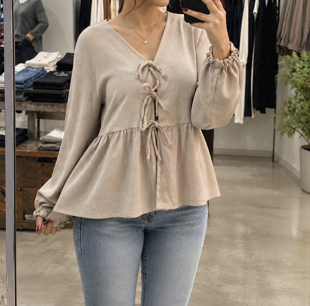 شومیز ۳گره عروسکی کمرچین